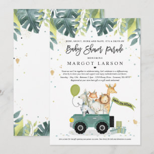 Baby shower nodigt Safari Baby shower uit Kaart