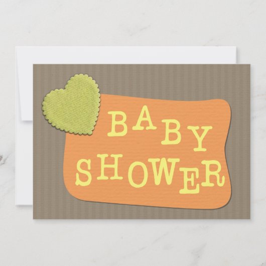 Baby shower nodigt Sjabloon uit Kaart (Voorkant)