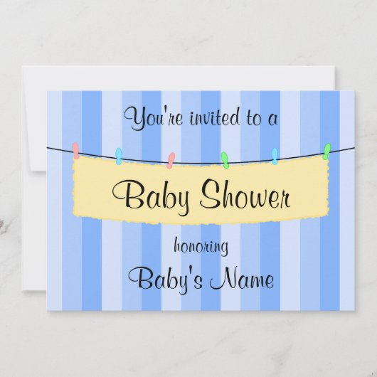 Baby shower nodigt Sjabloon uit Kaart (Voorkant)