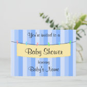 Baby shower nodigt Sjabloon uit Kaart (Staand voorkant)