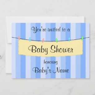 Baby shower nodigt Sjabloon uit Kaart