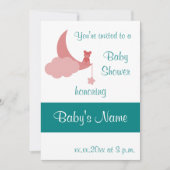 Baby shower nodigt Sjabloon uit - voor vrouw Kaart (Voorkant)
