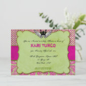 baby shower nodigt stad en hip uit. kaart (Staand voorkant)