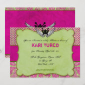 baby shower nodigt stad en hip uit. kaart (Voorkant / Achterkant)