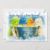 Baby shower nodigt u uit met enveloppen kaart (Voorkant)