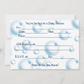 Baby shower nodigt u uit met enveloppen kaart (Achterkant)