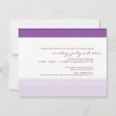 BABY SHOWER NODIGT UIT:: baby pattereerde letters  Kaart (Achterkant)