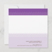 BABY SHOWER NODIGT UIT:: baby patterned letters 2S Kaart (Achterkant)