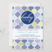 BABY SHOWER NODIGT UIT:: fizzy spots 6P Kaart (Voorkant)