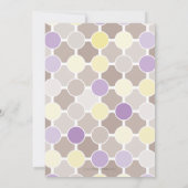 BABY SHOWER NODIGT UIT:: fizzy spots 8P Kaart (Achterkant)