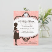 baby shower nodigt uit kaart (Staand voorkant)