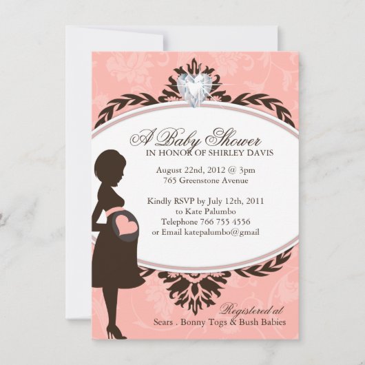 baby shower nodigt uit kaart (Voorkant)