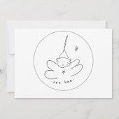 Baby shower nodigt uit kaart (Achterkant)