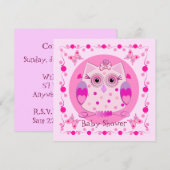 Baby shower nodigt uit met schattige kieuwen kaart (Voorkant / Achterkant)