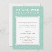BABY SHOWER NODIGT UIT:: regendruppels 5P Kaart (Voorkant)