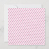 BABY SHOWER NODIGT UIT:: snoep Stripes SQ Kaart (Achterkant)