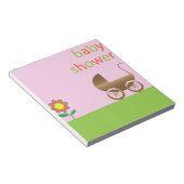 Baby shower notitieblok (Schuin)
