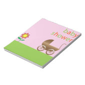 Baby shower notitieblok (Linkerzijde)