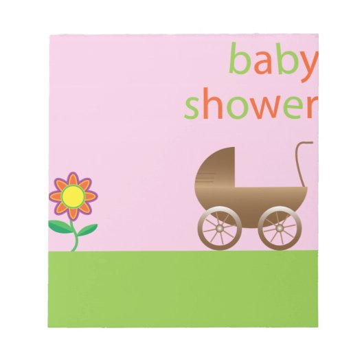 Baby shower notitieblok (Voorkant)