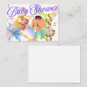 Baby shower notitiekaartje (Voorkant / Achterkant)