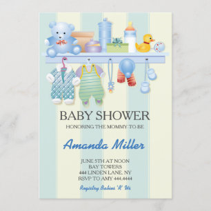 baby shower Nursery Invitations Kaart