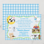 Baby shower Nursery Rhyme Kaart (Voorkant / Achterkant)