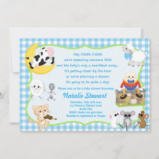 Baby shower Nursery Rhyme Kaart