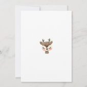 baby shower Oerwoud Safari Animals Invitation, BA1 Aankondiging (Achterkant)