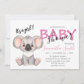 Baby shower oerwoud safari dierentuin aankondiging (Voorkant)