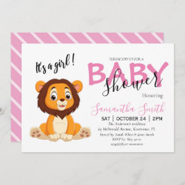 Baby shower oerwoud safari dierentuin aankondiging