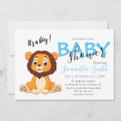 Baby shower oerwoud safari dierentuin aankondiging (Voorkant)