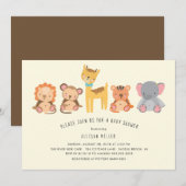 Baby shower Oerwoud van kalveren Kaart (Voorkant / Achterkant)