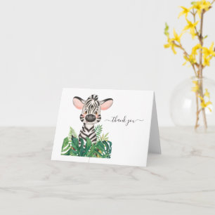 Baby shower Oerwoud Waterverf Kaart