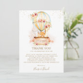 Baby shower Oerwouden  Bedankkaart (Staand voorkant)