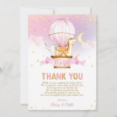 Baby shower Oerwouden  Bedankkaart (Voorkant)