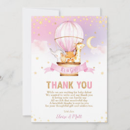 Baby shower Oerwouden Bedankkaart