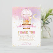 Baby shower Oerwouden  Bedankkaart (Staand voorkant)