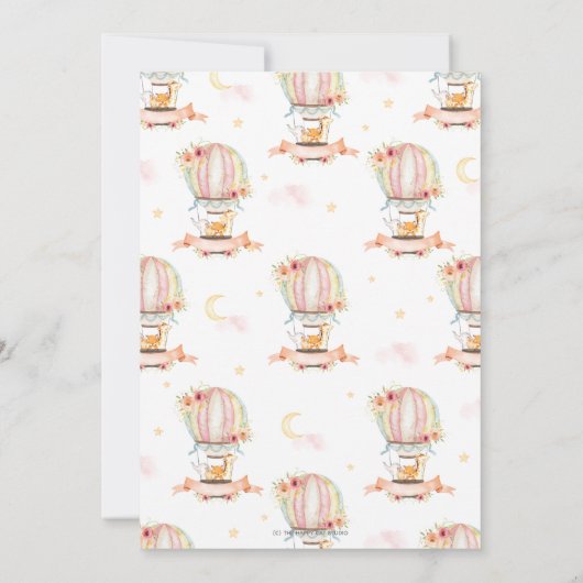 Baby shower Oerwouden Kaart (Achterkant)