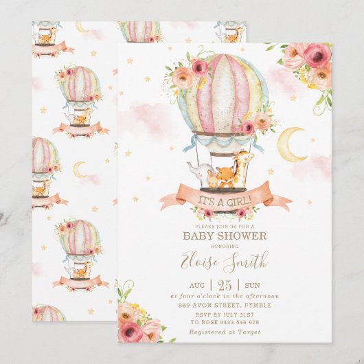 Baby shower Oerwouden  Kaart (Voorkant / Achterkant)