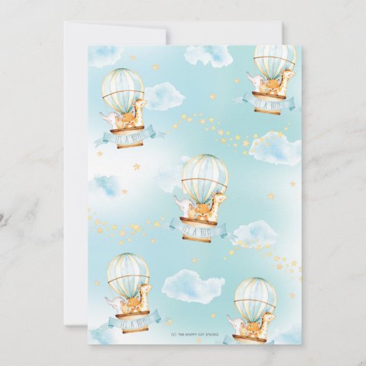 Baby shower Oerwouden Kaart (Achterkant)