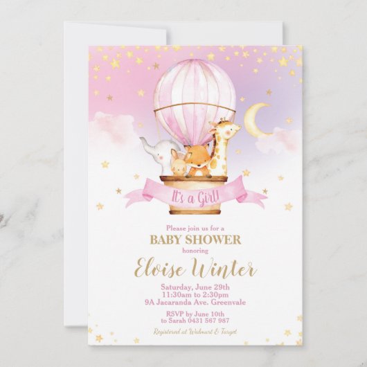 Baby shower Oerwouden  Kaart (Voorkant)