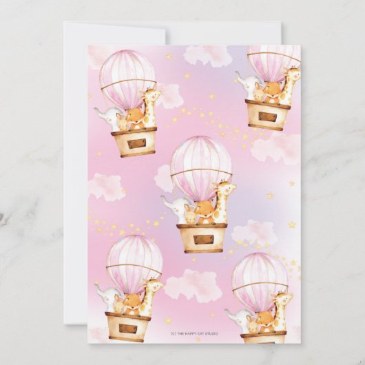 Baby shower Oerwouden  Kaart (Achterkant)