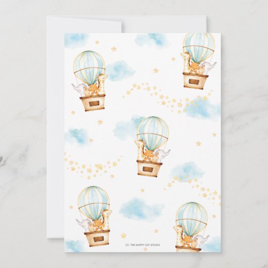 Baby shower Oerwouden Kaart (Achterkant)