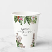 Baby shower oerwouden Safari tropisch Papieren Bekers (Voorkant)
