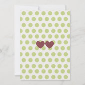 Baby shower of eerste verjaardag kaart (Achterkant)