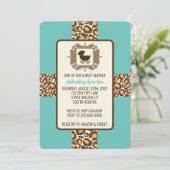 Baby shower of gender onthullen partijuitnodiginge kaart (Staand voorkant)