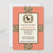 Baby shower of gender onthullen partijuitnodiginge kaart (Voorkant)