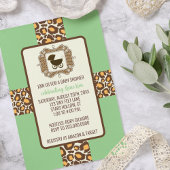 Baby shower of gender onthullen partijuitnodiginge kaart