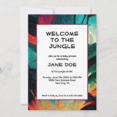 Baby Shower of Nieuwgeboren Feestje - Jungle Print Kaart (Voorkant)