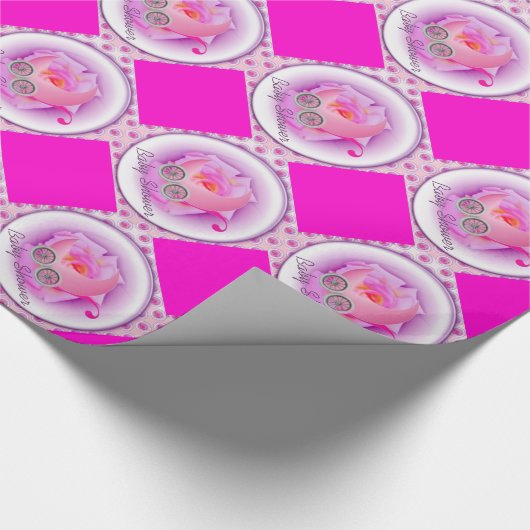 Baby shower of verjaardag cadeaupapier (Hoek)